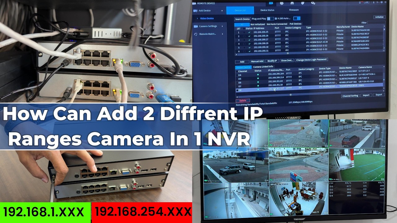 How to Add Cameras with Different IP Ranges in One NVR | Complete Guide ...