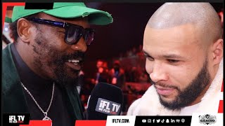 AWKWARD! -CHRIS EUBANK JR IS QUESTIONED BY DEREK CHISORA OVER CONOR BENN / REACTS TO AJ WIN IN SAUDI