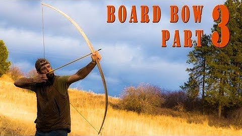 Woodworking ideas - How to build a primitive wood bow from a maple board Part 3