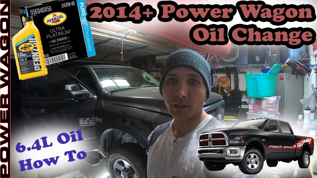 Ram Power Wagon Oil Change How To 2014 With Fumoto Valve Too Youtube