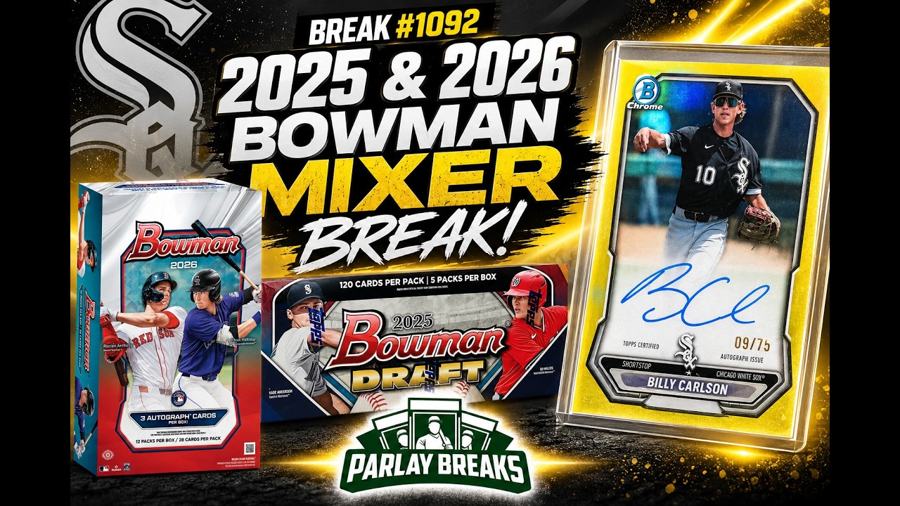 Billy Carlson Yellow Auto /75 ? | Break #1092 – 2026 Bowman Jumbo 