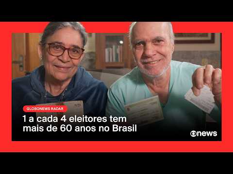 Electorate over 60 grows 77% and gains influence in elections; GloboNews interviews the group