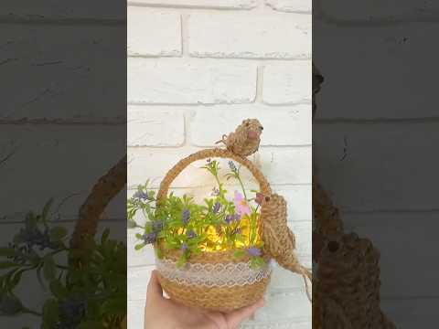 Корзинка вазон из пластиковой бутылки #diy #декор #поделки