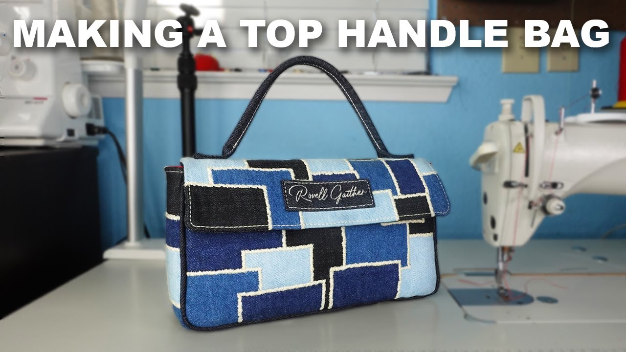Делаем сумку из переработанного денима! Как сделать сумку! Как сделать лоскутную джинсовую сумку!