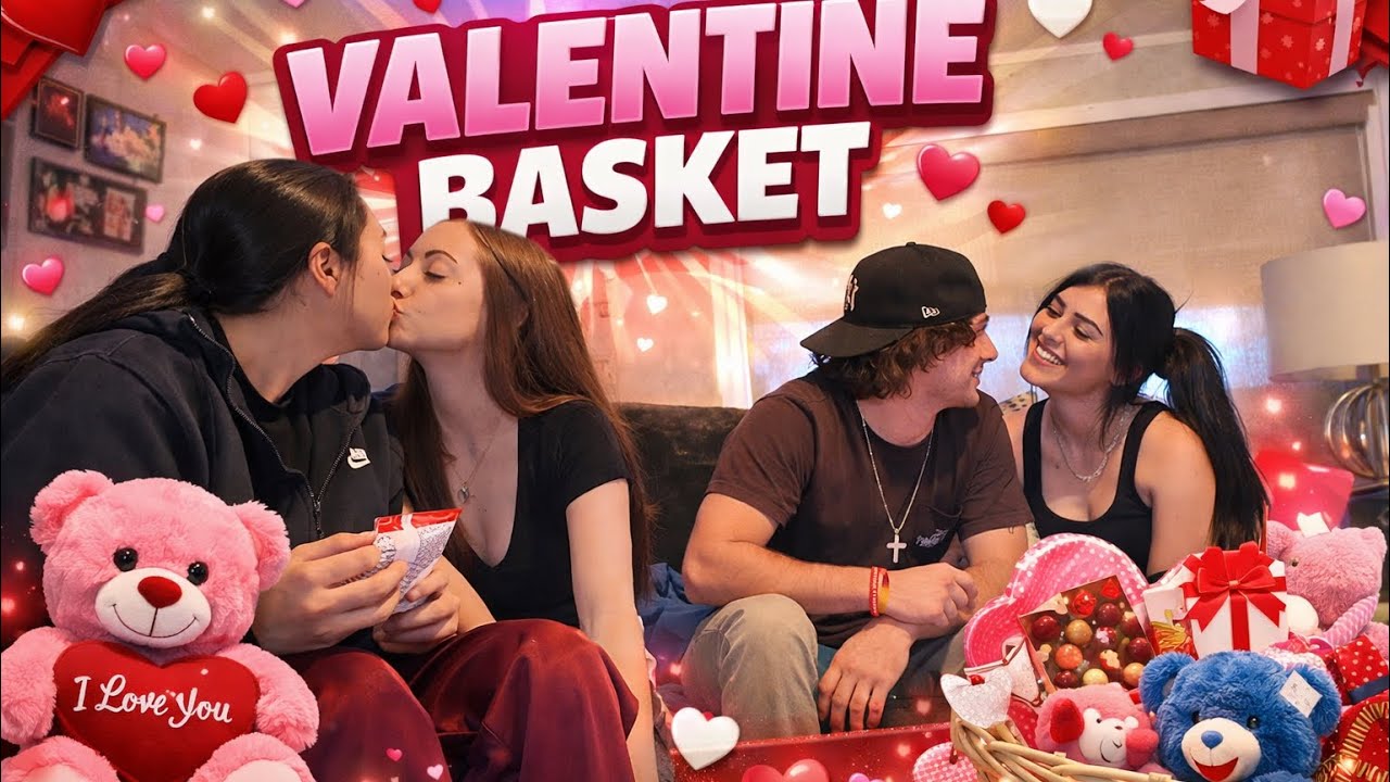 WE MADE VALENTINE BASKETS!! (FT. A SPECIAL COUPLE) 