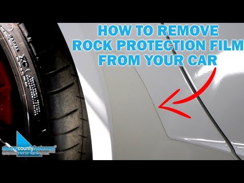 How to Remove Rock Protection Film From Cars - Corvette C7 | DIY