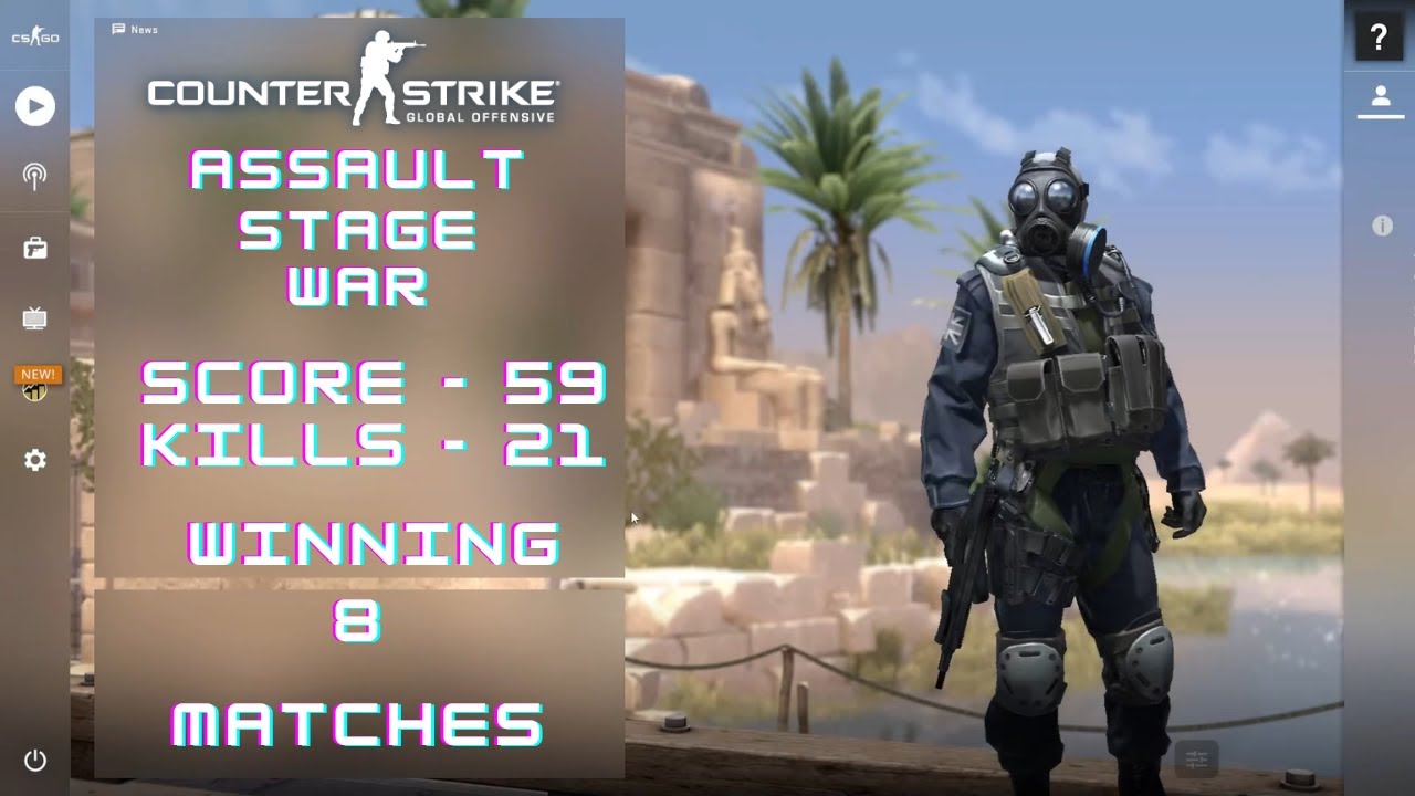 [No Commentary] CS.GO | Assault Stage War #csgo #counterstrike - YouTube