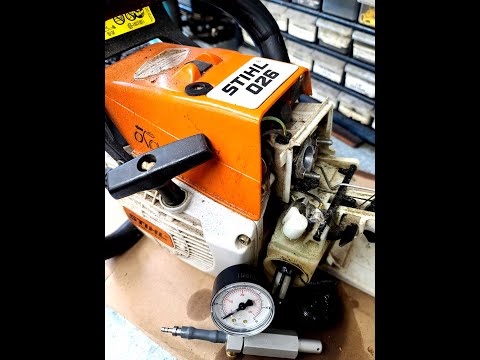 How To Check A Chainsaw Fuel Line For Leaks Without Removing It! #shorts