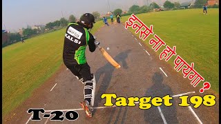 Big Chase T20 Target 198 ! Wicket keeper Helmet Camera Cricket View
