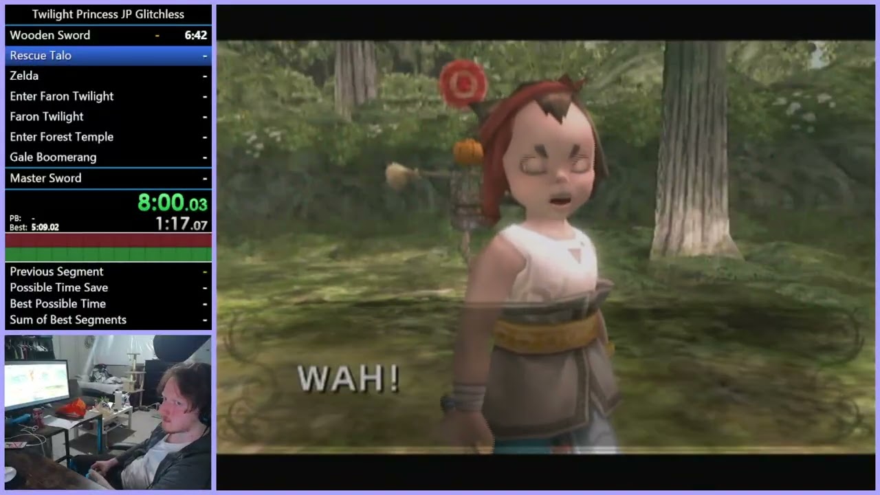 Twilight Princess JP Glitchless Master Sword Speedrun in 