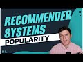 Building our first simple recommender system using popularity nonpersonalized