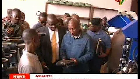 President Mahama inspects major development projects in Kumasi