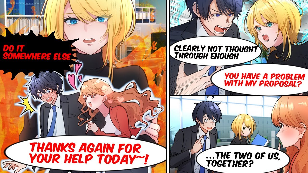 [Manga Dub] I’m Competing With a Beautiful Coworker… Then a Cute Newbie Showed Up?! [RomCom]