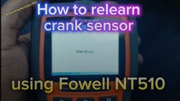 Using Foxell NT510 to relearn the crank sensor Honda