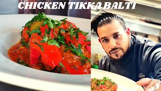 HOW TO COOK CHICKEN TIKKA BALTI -  [ RESTAURANT STYLE ] SIMPLE AND DELICIOUS ( BIR )
