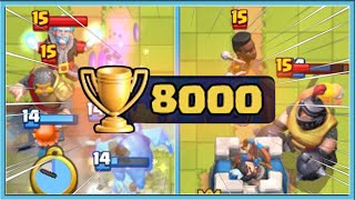 😡 8000 TROPHIES SO SAD! GRAVEYARD VS 15 CARDS AND EVOLUTION / Clash Royale