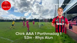 Chirk AAA v Porthmadog