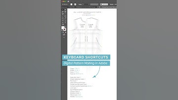 48/49 Using Keyboard Shortcuts - Digital #patternmaking in #adobeillustrator #patterncutting