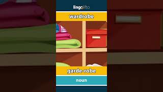 Wardrobe - Garde-Robe Vocabulary Builder Learn English Apprenons Langlais