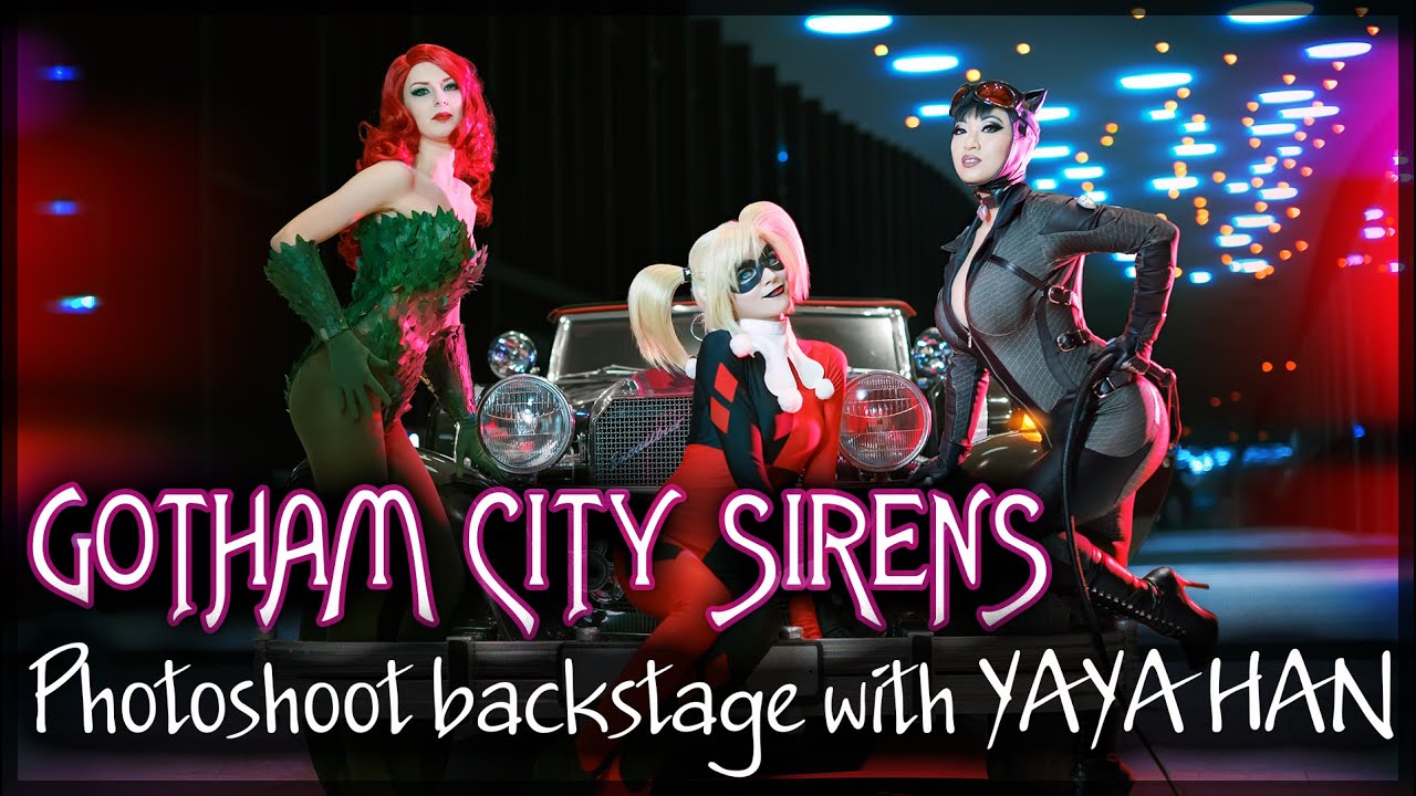 GOTHAM CITY SIRENS Photoshoot Backstage with YAYA HAN