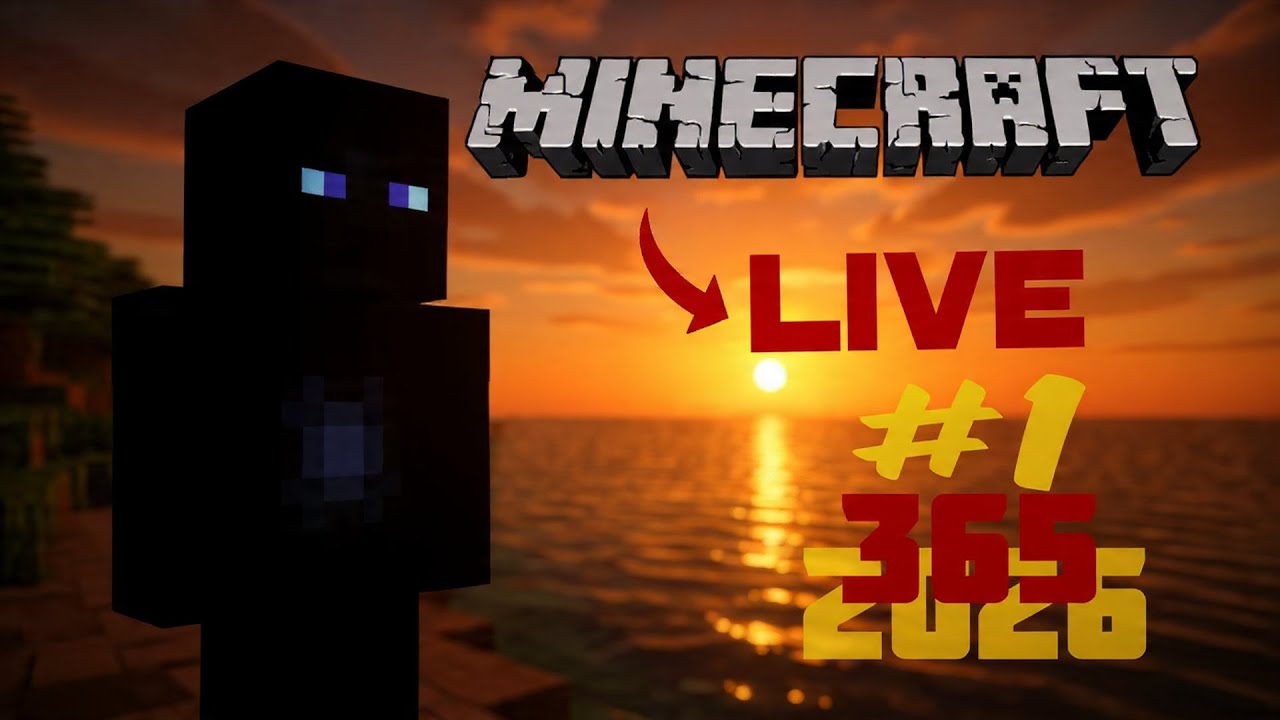 MINECRAFT LIVE DAY 1 TO 365 OF 2026 - YouTube