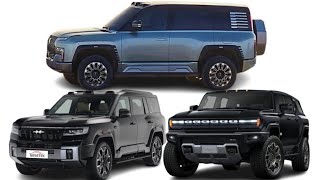 King is always king! 👑 BYD yangwang U8 vs leopard 8 vs GMC Hummer EV SUV 3x