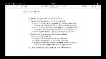 Eric McCorkle: A Public Key Trust Infrastructure for FreeBSD - BSDCan 2018