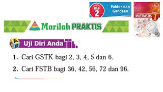 Kssm Matematik Tingkatan 1 Bab 2 Faktor Dan Gandaan Marilah Praktis No1no2 Buku Teks Form 1