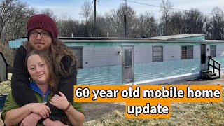 60 YEAR OLD MOBILE HOME REMODEL 🏡