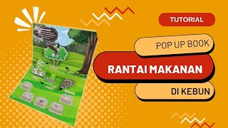 Tutorial DIY Pop Up Book Rantai Makanan pada ekosiste kebun