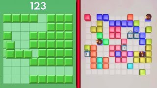 Block Blast Puzzle 🧩 VS Peak Jelly Blast 💥 Gameplay  screenshot 2