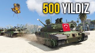 Büyük Türk Tankı ile 500 Yıldızda Polisten Kaçış - GTA 5