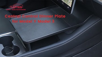 TAPTES Tesla Dinner Plate for Model Y Model 3 Table Portable Central Control Storage Tray