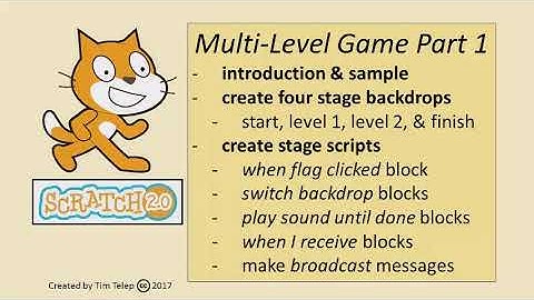 Scratch 2.0 - Build a Multi-Level Game - Part 1 of 5
