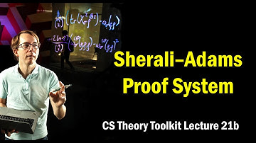 Sherali--Adams Proof System || @ CMU || Lecture 21b of CS Theory Toolkit