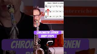 Chromatische Tonleiter lernen in kleinen Schritten #chromaticscale #jazz #saxophone