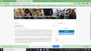 Coding and Math Experience (OCDSB) - VLE Overview