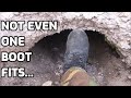 Extremely Tight Squeeze Into An Abandoned Mine