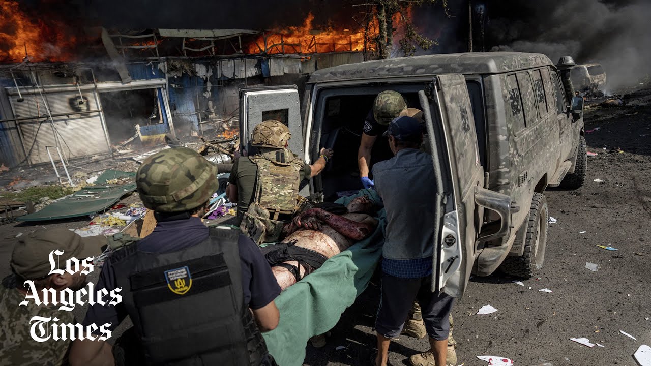 Russia launches deadly strike on market in eastern Ukraine