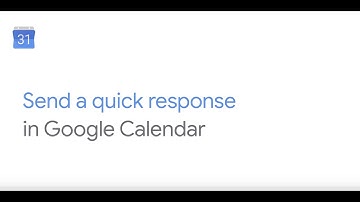 Send a quick response in Google Calendar