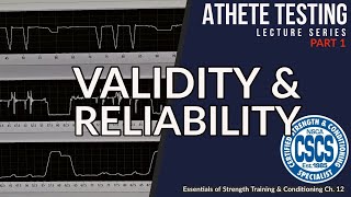 Performance Testing | Validity & Reliability | CSCS Chapter 12