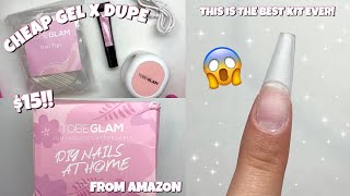 TRYING A $15 GEL X DUPE FROM AMAZON | THIS IS THE BEST KIT EVER | EASY & AFFORDABLE NAILS AT HOME screenshot 4