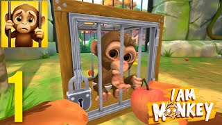 I Am Monkey - Gameplay Walkthrough Part 1 - Tutorial (iOS, Android) screenshot 4