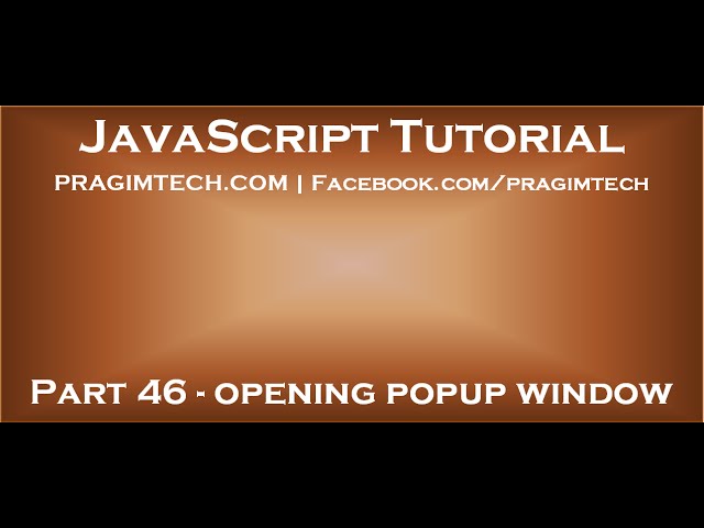 Javascript Popup Window Youtube Javascript Popup Window Youtube