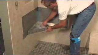 How To Tile a Shower - Floor & Wall Tile Installation #4