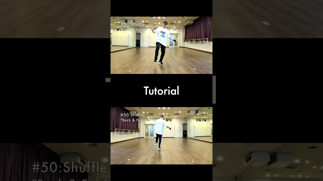 House Dance Beginner Tutorial | Easy Basic Step #50: Shuffle - Back and Forth #shorts #easy