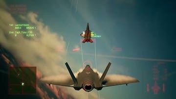 Ace Combat 7 Multiplayer 1v1 - F-35C - Stealth Game Pt.1