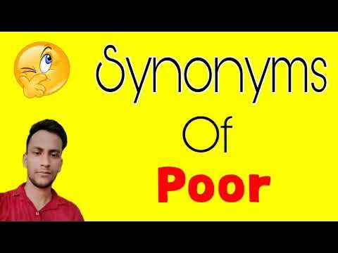 Poor ka synonym | Poor synonym | synonyms of Poor - YouTube