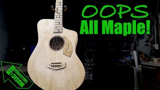 Acoustic Guitar Made From One, Local Maple Tree