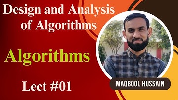 Design and Analysis of Algorithms - Class 1 Urdu / Hindi